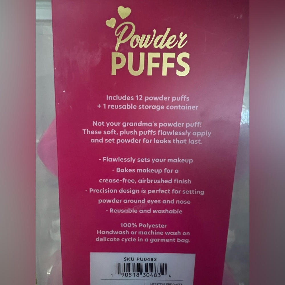 Pink Powder Puffs Set - Picture 4 of 4